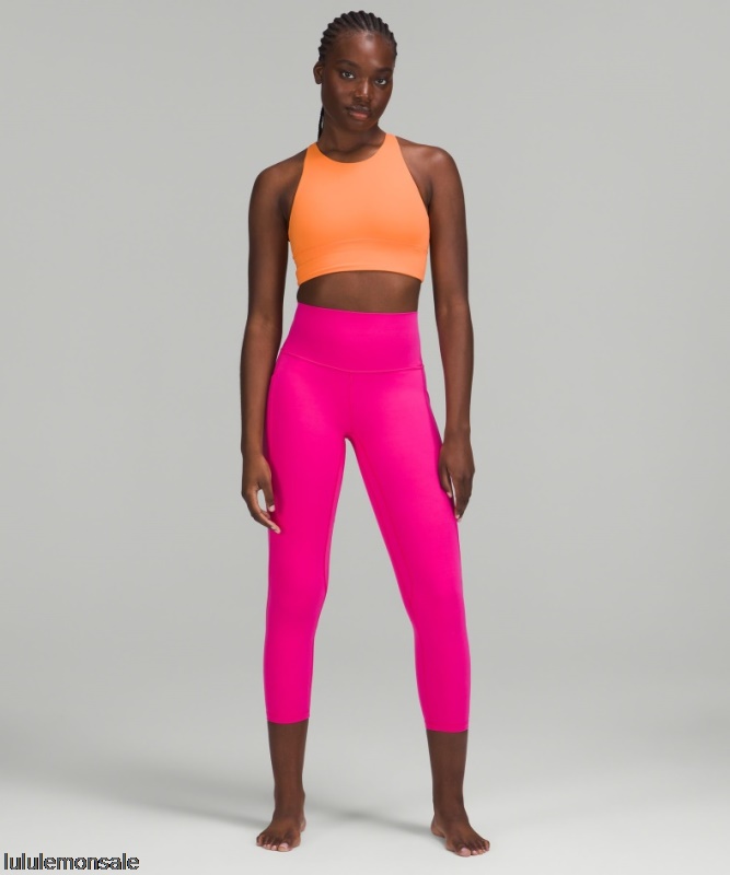 Lululemon Damen DELULU047 | Sonic Pink Align Hoch Sitzende Hose Mit Taschen 25